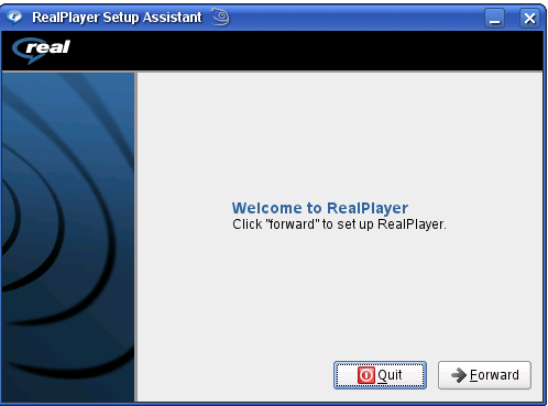 RealPlayer Welcome Wizard