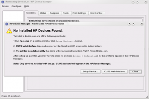HP Device Manager setup