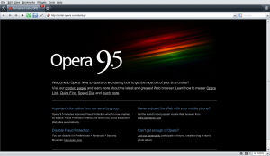 Opera home page