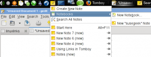 Tomboy Desktop applet